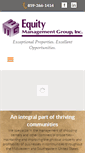 Mobile Screenshot of equity-management.com