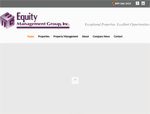 Tablet Screenshot of equity-management.com